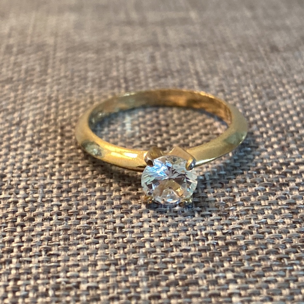 Cubic Zirconia Engagement Ring-Korea CZ (7) Vintage
